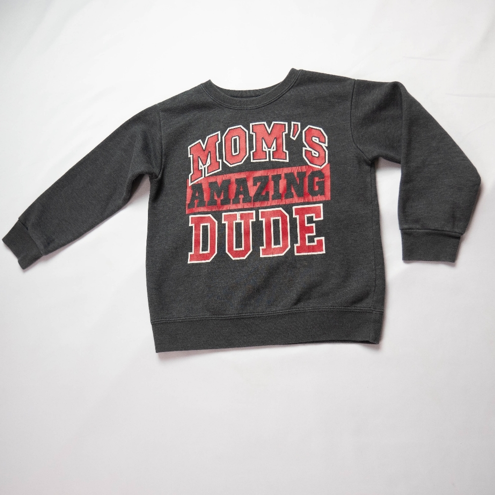 Garanimals Black Red Toddler Boys LongSleeve Fleece Sweatshirt Top Size 4T